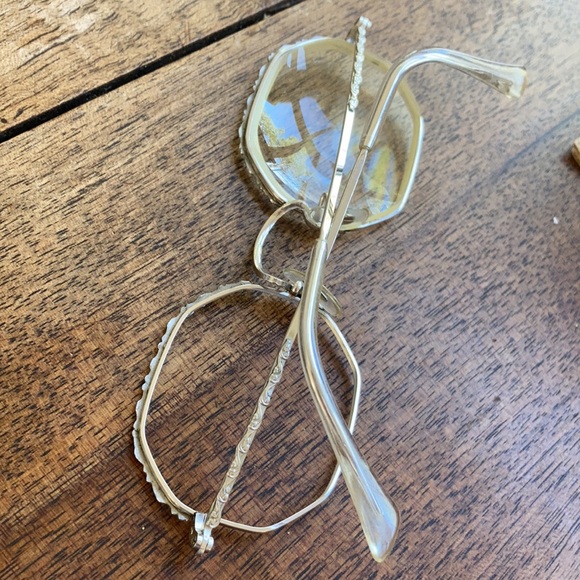 Artcraft vintage white gold filled Florentine glasses. Frames only. 12k - Picture 2 of 6